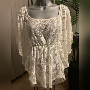 Karlie Elegant Floral Lace Blouse
